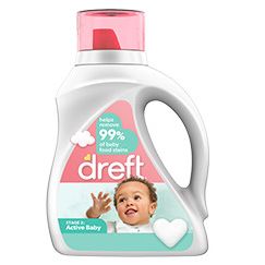 dreft Dreft Active Baby Liquid Laundry Detergent, Helps Remove 99% of Baby Food Stains, Hypoallergenic, 32 loads diapering in Baby & toddler