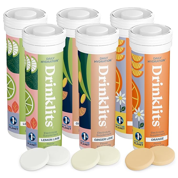 Drinklits Drinklits Best Hydration Variety Pack (6) Tube Bundle Hydration Electrolyte Tablets