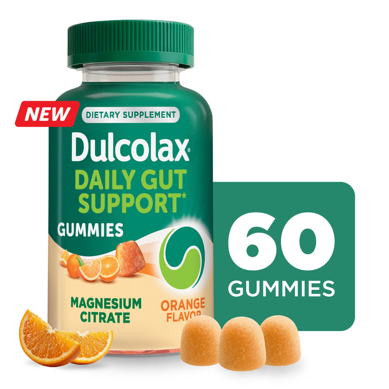 Dulcolax Dulcolax Daily Gut Support Gummies, Orange, 60 Ct Vitamins & Supplements White Smoke
