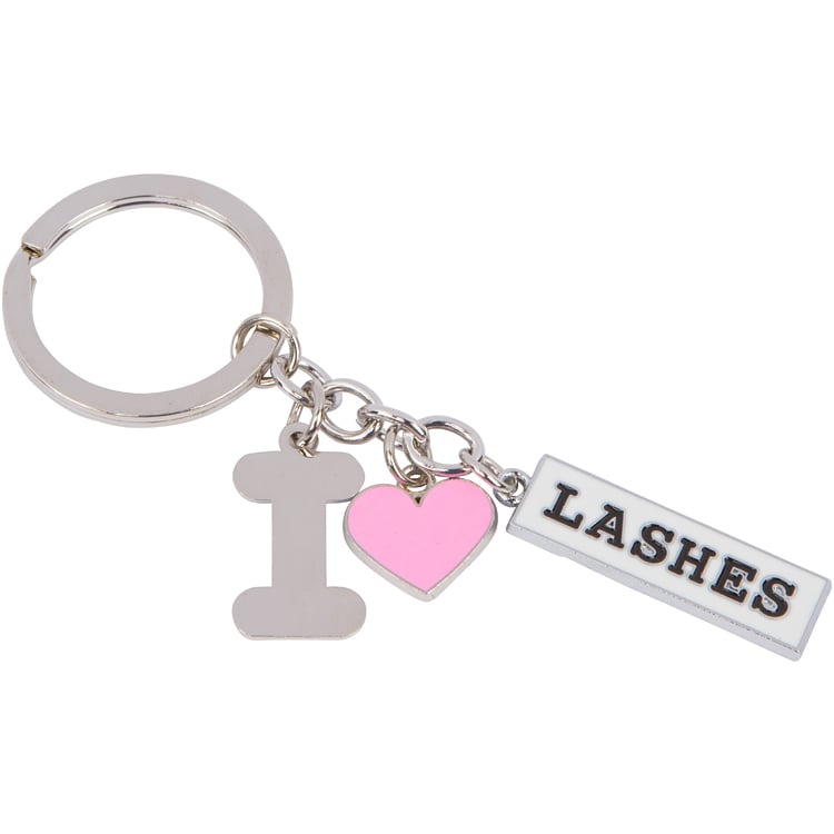 GladGirl I Love Lashes Key Chain Marketing