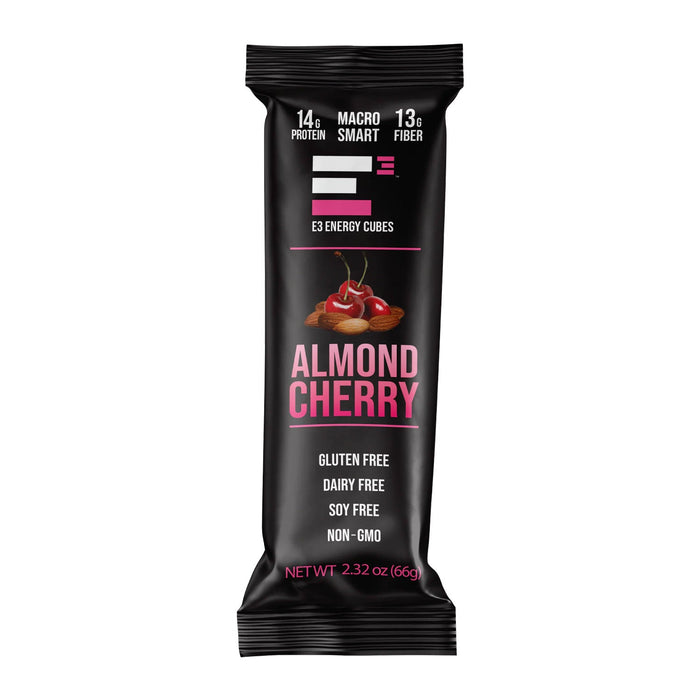 Almond Cherry E3 Energy Cubes - Protein Bars (12 Bars)