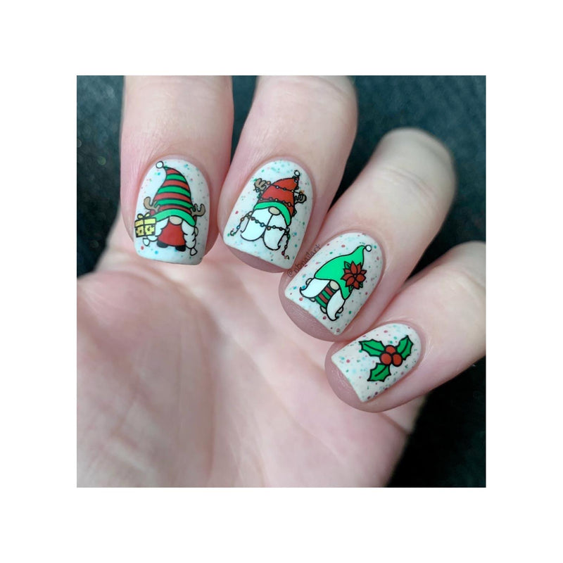UberChic Beauty Gnome For The Holidays Stamping Plate