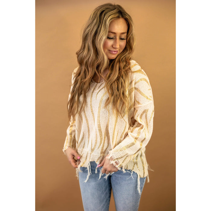 Diana Distressed Long Sleeve