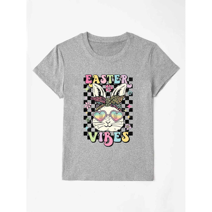 EASTER VIBES Round Neck Short Sleeve T-Shirt