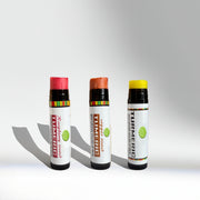 Lulu’s Holistics Turmeric Brightening Lip Balm Set - for Dark, Dry Lips (Plain, Copper, Raspberry) lip treatment