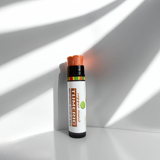 Lulu’s Holistics Turmeric Brightening Lip Balm Set - for Dark, Dry Lips (Plain, Copper, Raspberry) lip treatment