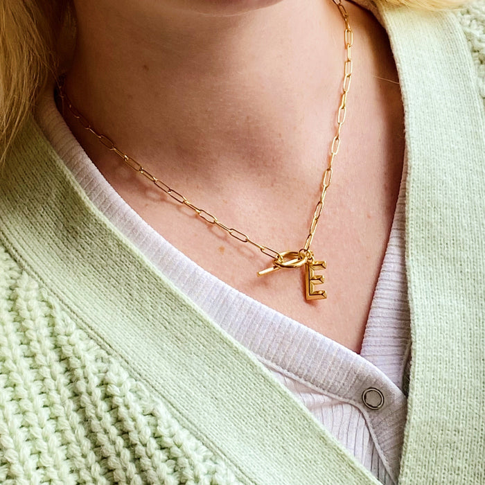 Modern Classic Initial Necklace