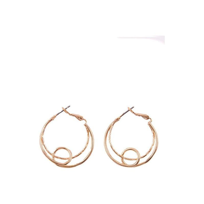 CHIC DOUBLE LAYER HOOP EARRING