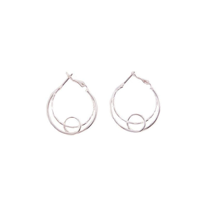 CHIC DOUBLE LAYER HOOP EARRING