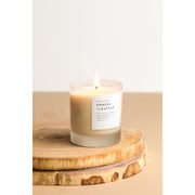 Slow North Embers + Leather - Signature Candle (Vetiver + Cedar + Patchouli) Frosted Candles