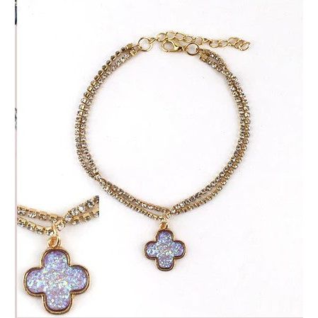 Mill's Beauty Supply Pastel Collection Anklet - Clover (1pc) Body Jewelry