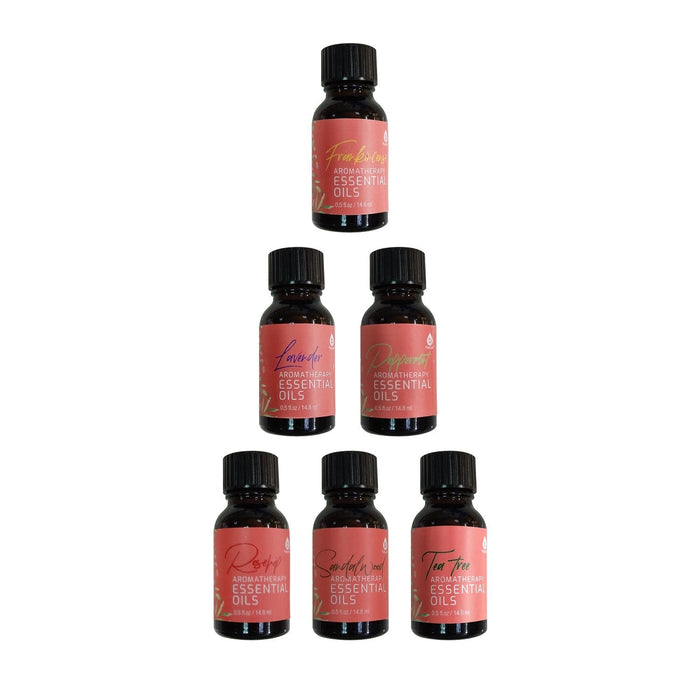 6 Pack of Aromatherapy Essential Oils