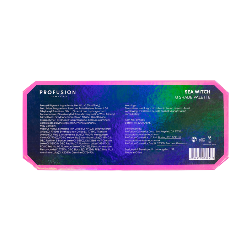 Profusion Cosmetics Sea Witch 8 Shade Palette Eye