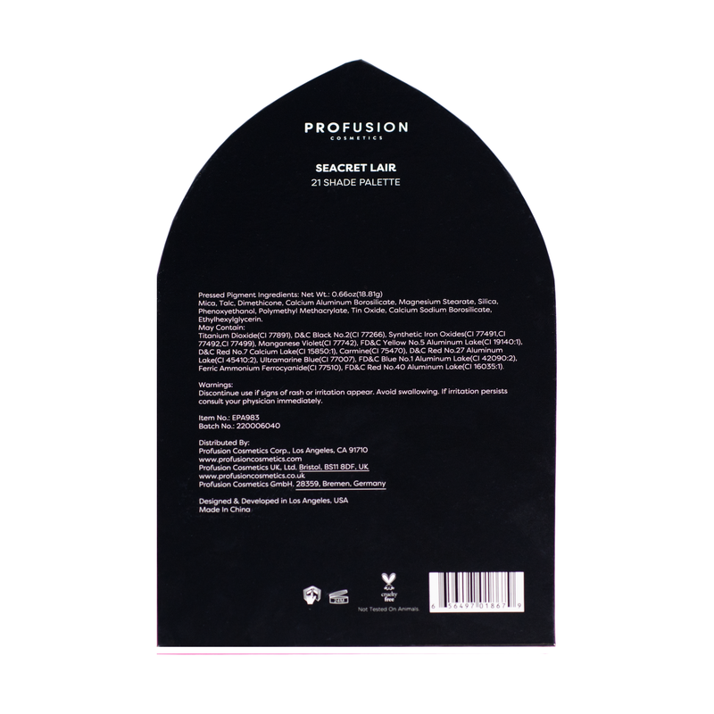 Profusion Cosmetics 21 Shade Sea Witch Palette Eye