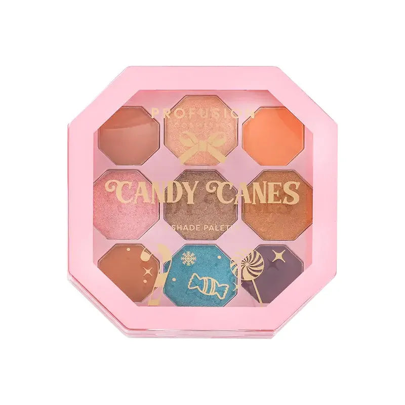 Profusion Cosmetics Sweet Holiday | Candy Canes 9-Shade Palette Eyes