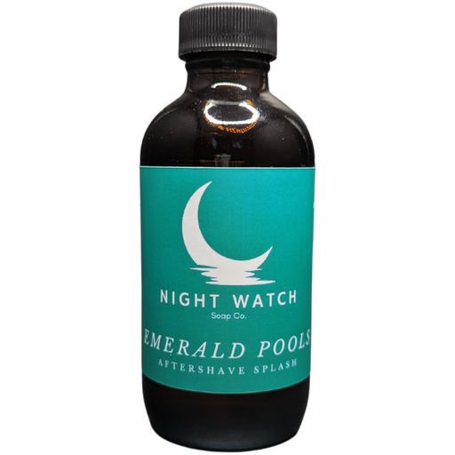 Night Watch Soap Co. Emerald Pools Aftershave Splash 4 Oz