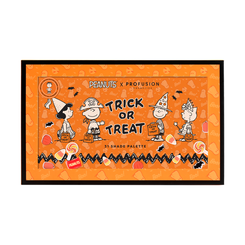 Profusion Cosmetics Peanuts Halloween | Trick or Treat 31 Shade Palette Eye