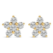 Bids.com 10K White Gold 1/2 Cttw Lab Grown Diamond Star Stud Earrings Earrings