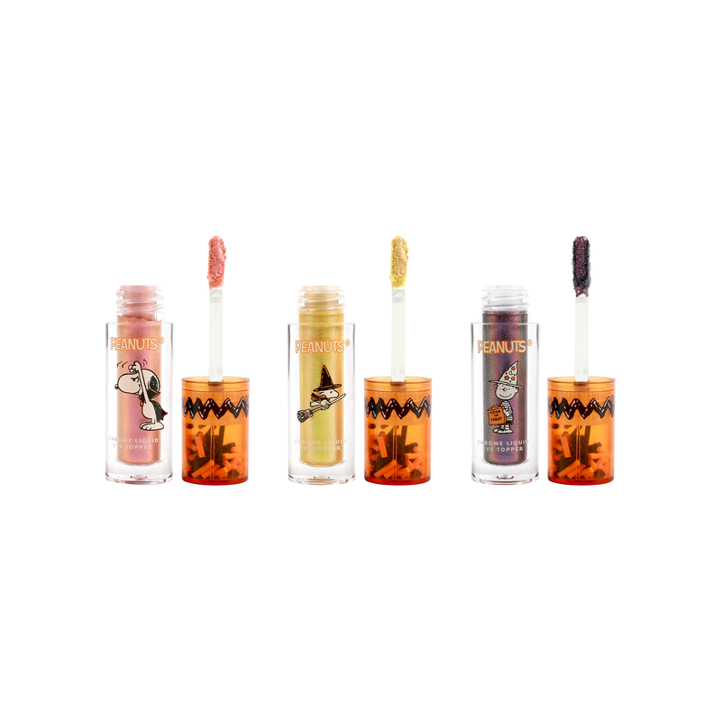 Profusion Cosmetics Peanuts Halloween |Magical Wizard Chrome Liquid Topper Set face