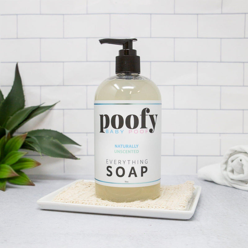 Poofy Organics Baby Everything Soap Naturally Unscented Bath