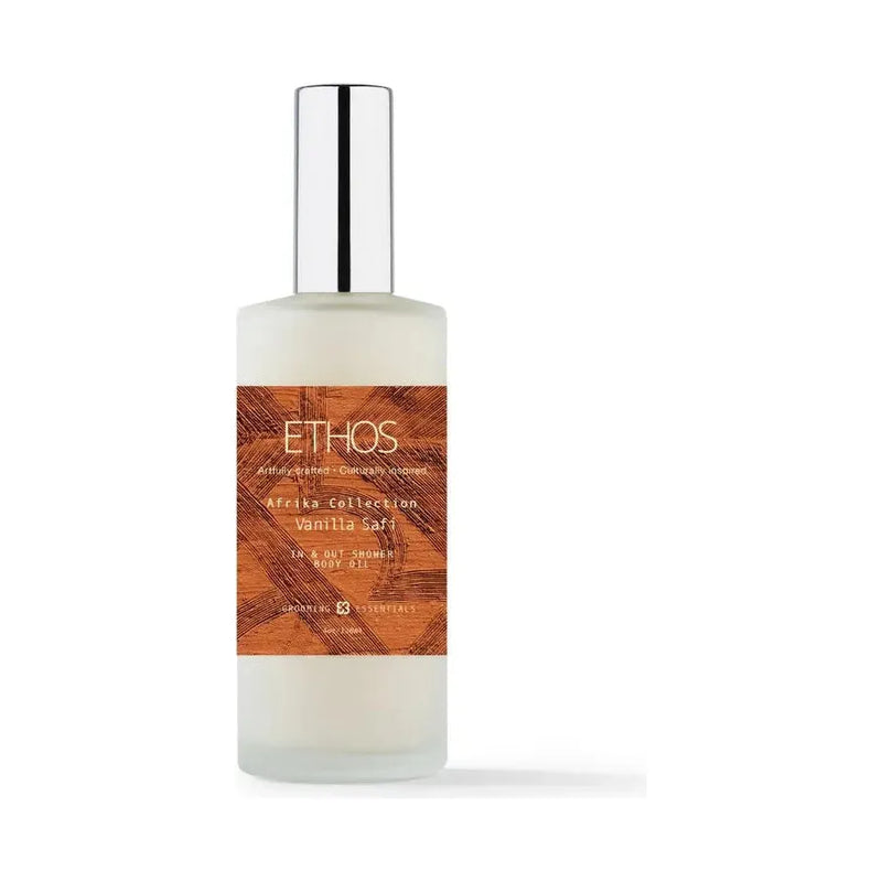 Ethos Grooming Essentials Ethos Grooming Essentials Vanilla Safi In & Out Shower Body Oil 4 Oz Body Oil Light Gray
