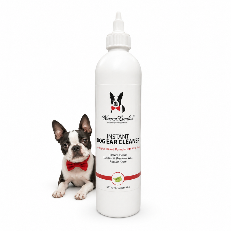 Warren London Instant Ear Cleaner For Dogs 4 oz or 12 oz - Removes Wax and Odor Spa Product White Smoke 4 Oz,12 Oz