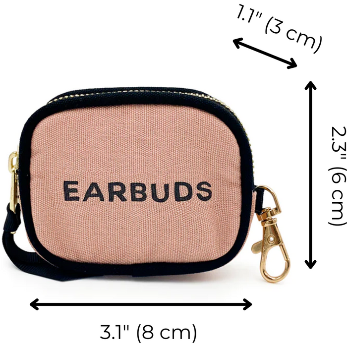 Bag-All - Earbuds/Airpods Case With Clasp, Pink/Blush