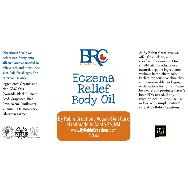 By Robin Creations Eczema Relief Anti-Inflammatory Healing Body Oil Deodorant & Body Care
