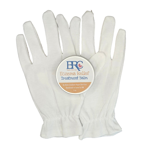 By Robin Creations New! Intense Eczema Healing Balm + Cotton Gloves Set - Adult & Children Sizes Accessories & Containers