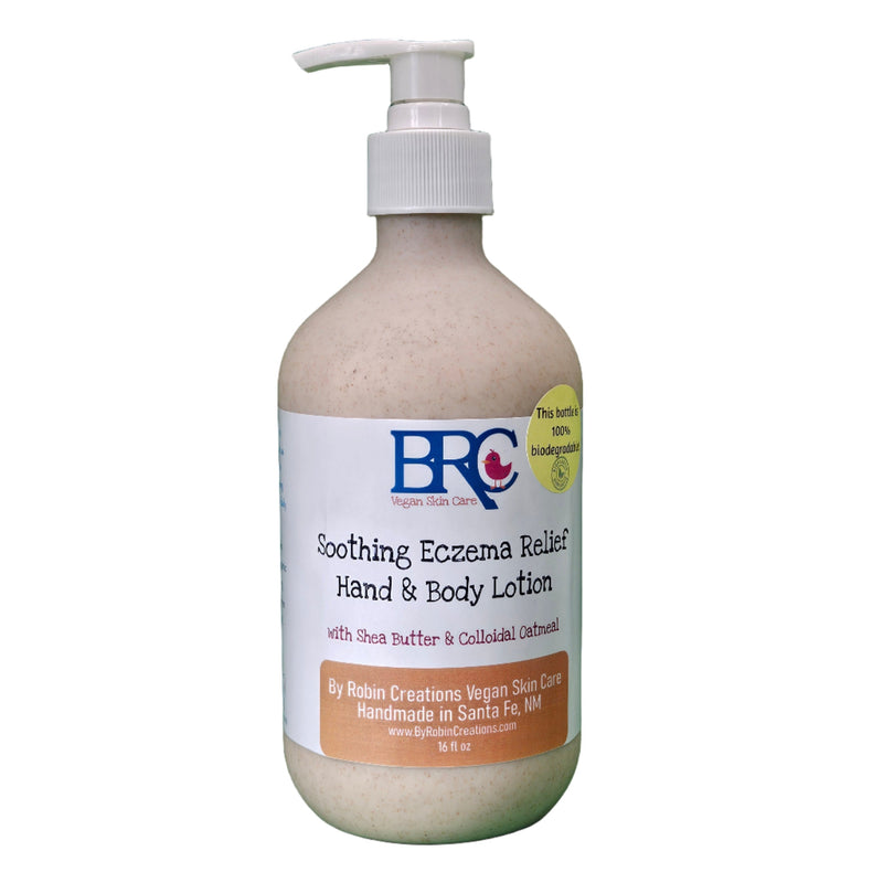 By Robin Creations New! Eczema Relief Hand & Body Lotion - Now in a 100% Biodegradable Bottle! Lotion & Moisturizer
