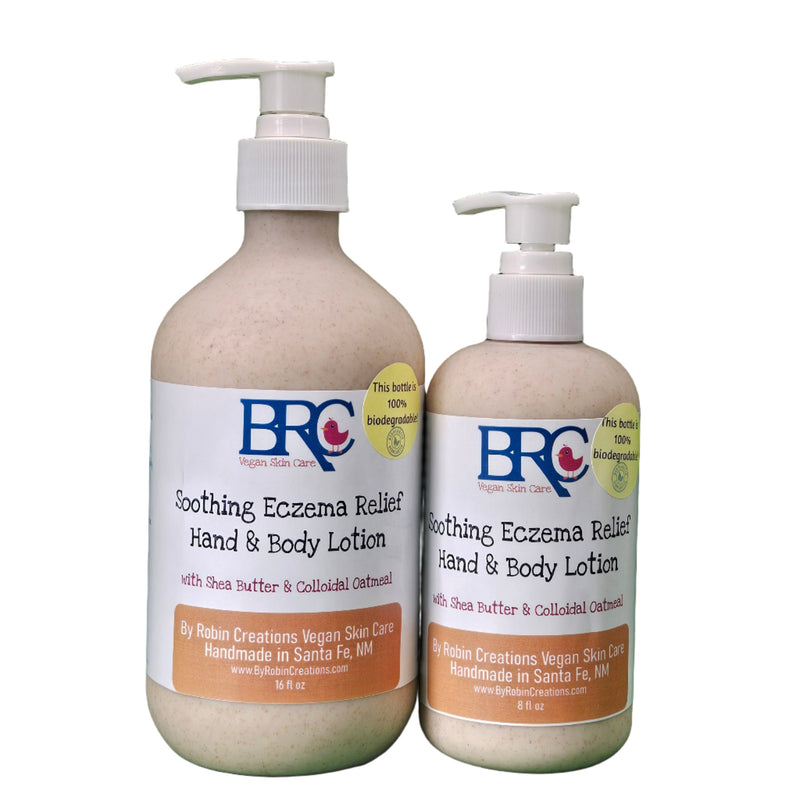 By Robin Creations New! Eczema Relief Hand & Body Lotion - Now in a 100% Biodegradable Bottle! Lotion & Moisturizer