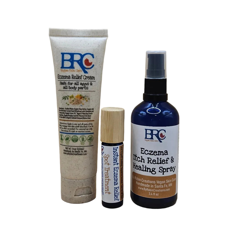 By Robin Creations Essential Eczema Relief Set with FREE Eczema Spot Treatment Oil Skin Care
