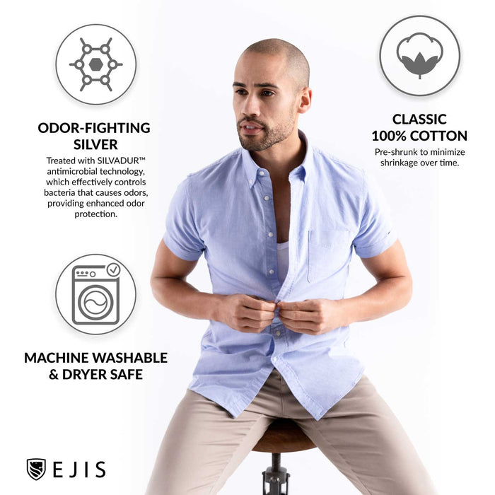 Deep V Cotton Sweat Proof Undershirt For Men by Ejis