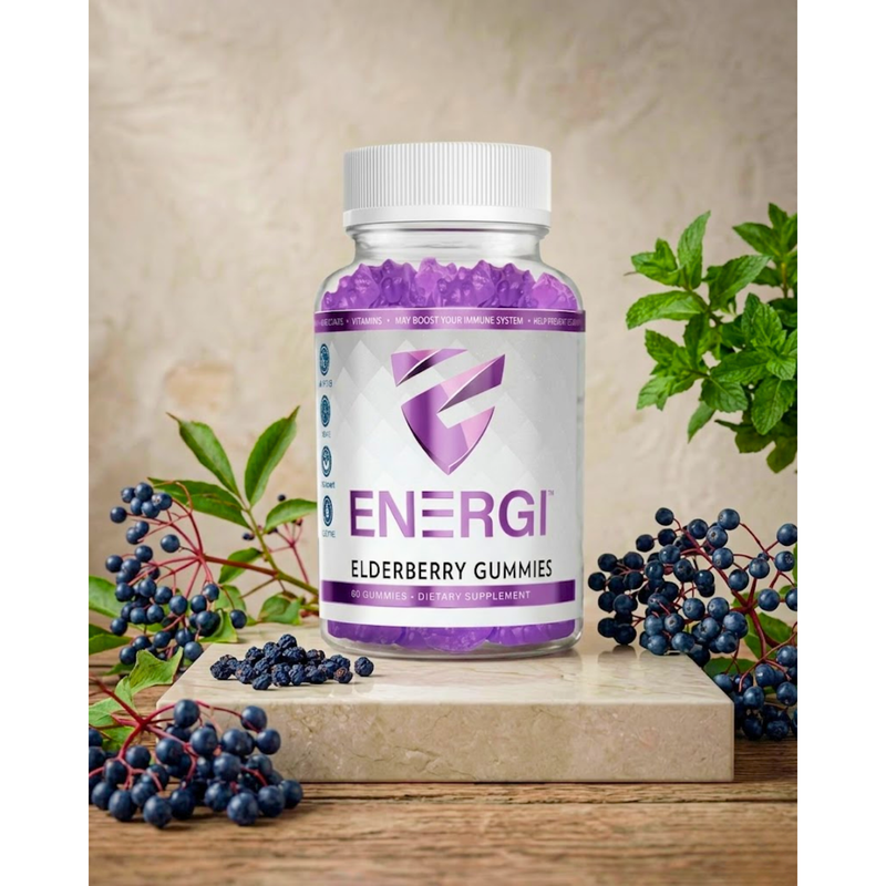 Energi Nutrition Elderberry Gummies Supplement