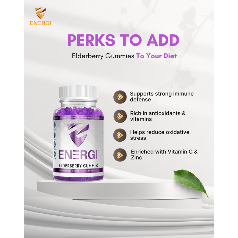 Energi Nutrition Elderberry Gummies Supplement