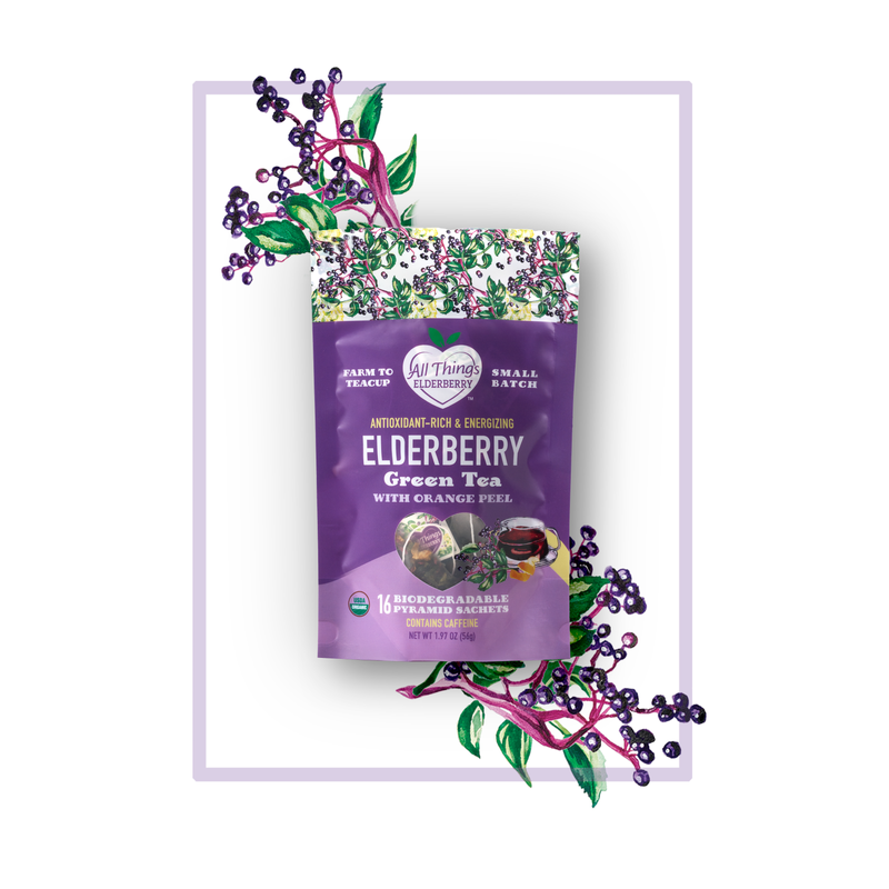 All Things Elderberry Elderberry Green Tea Blend
