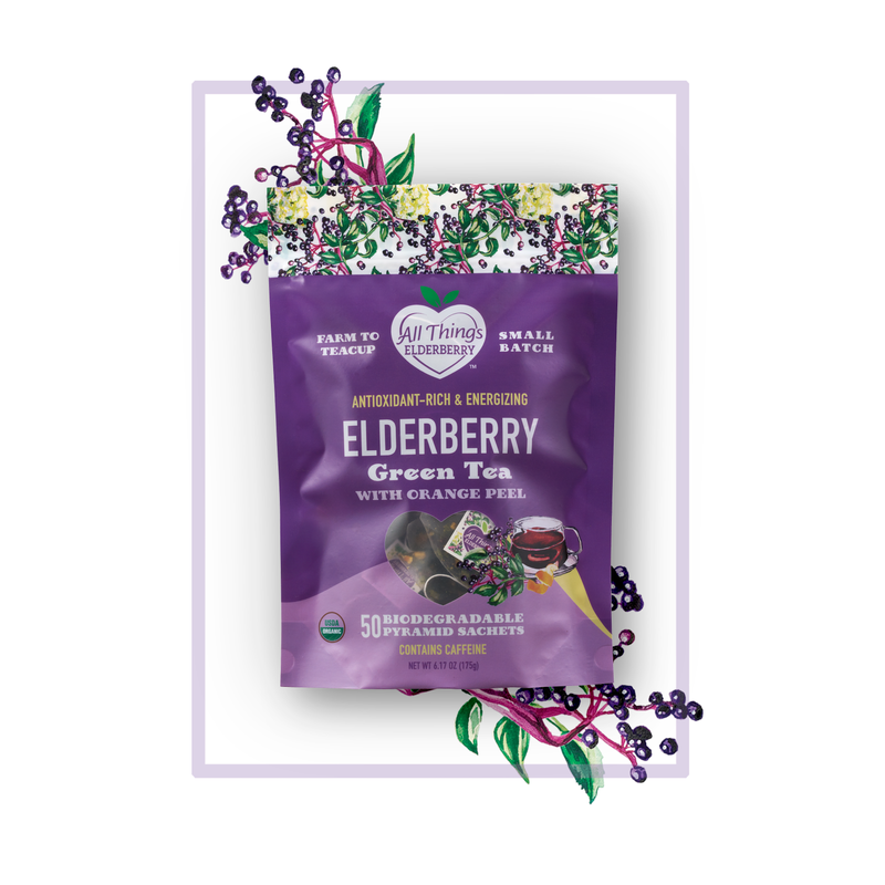 All Things Elderberry Elderberry Green Tea Blend