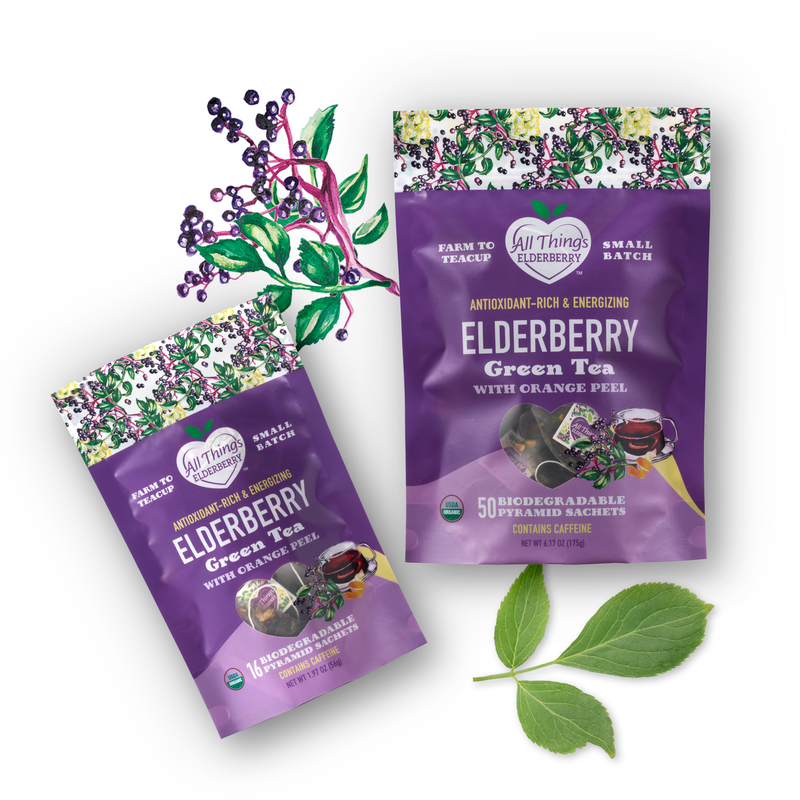 All Things Elderberry Elderberry Green Tea Blend