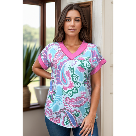 Electric Paisley - Short Sleeve