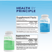 Health By Principle (No Iodine) Electrolyte and Magnesium Combo Case of 12 Bottles