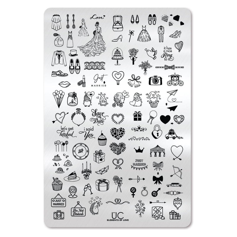 UberChic Beauty Elements of Love Stamping Plate