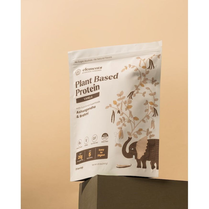 Elements Truffles Plant Based Protein Powder: Vanilla (21 Servings) Protein