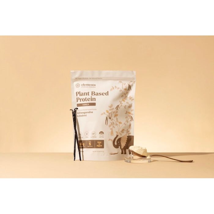 Elements Truffles Plant Based Protein Powder: Vanilla (21 Servings) Protein