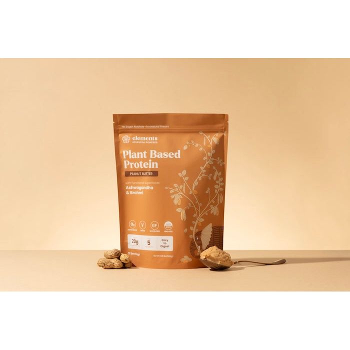 Elements Truffles Plant Based Protein Powder: Peanut Butter (21 Servings) Protein