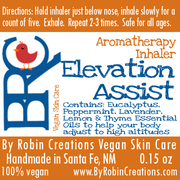 By Robin Creations Elevation Assist Aromatherapy Inhaler Massage & Relaxation