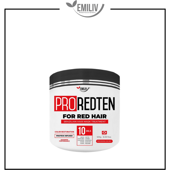 Emiliv Professional™ Proredten 10 Oils For Red Hair - Color Restoration Mask 500G - 16.9 Fl.Oz