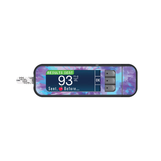 Peelz Endless Summer Tie-Dye Sticker for Bayer Contour Next Glucometer Peelz/Stickers