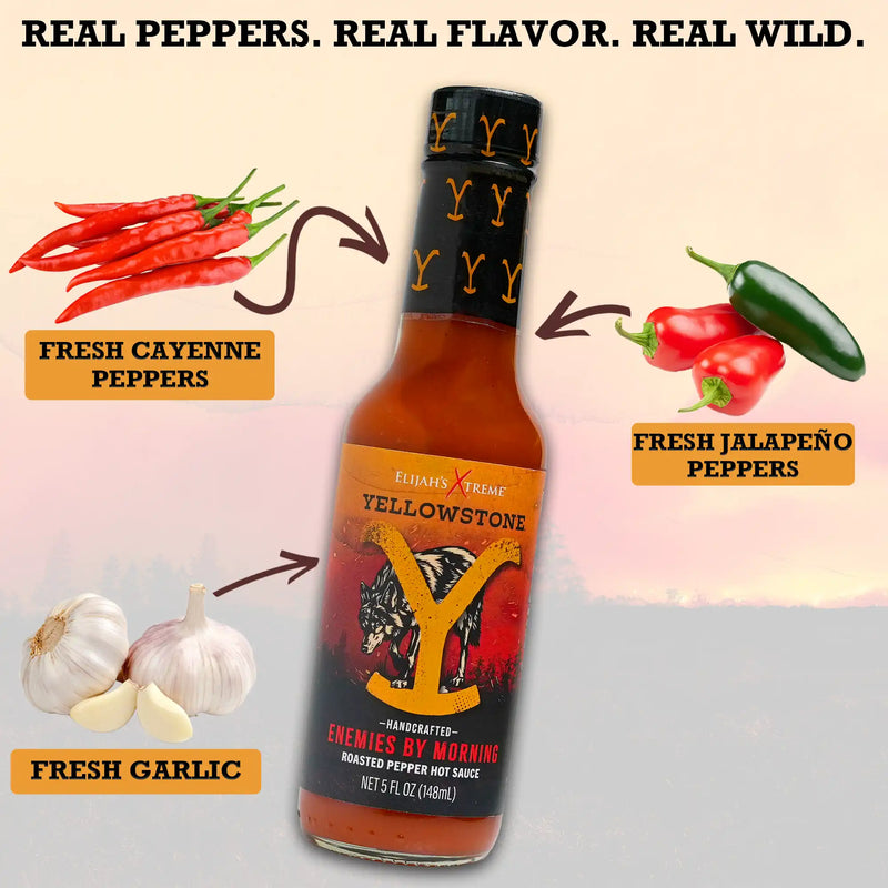 Elijah's Xtreme Enemies by Morning (Roasted Jalapeño) Hot Sauce