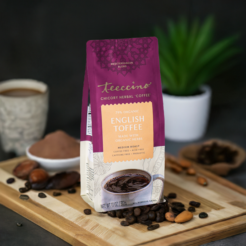 Teeccino English Toffee Herbal Coffee Herbal Coffee