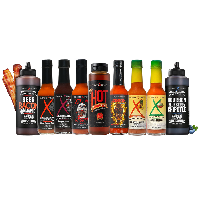 Elijah's Xtreme The Entire Sauce Collection Hot Sauce Black